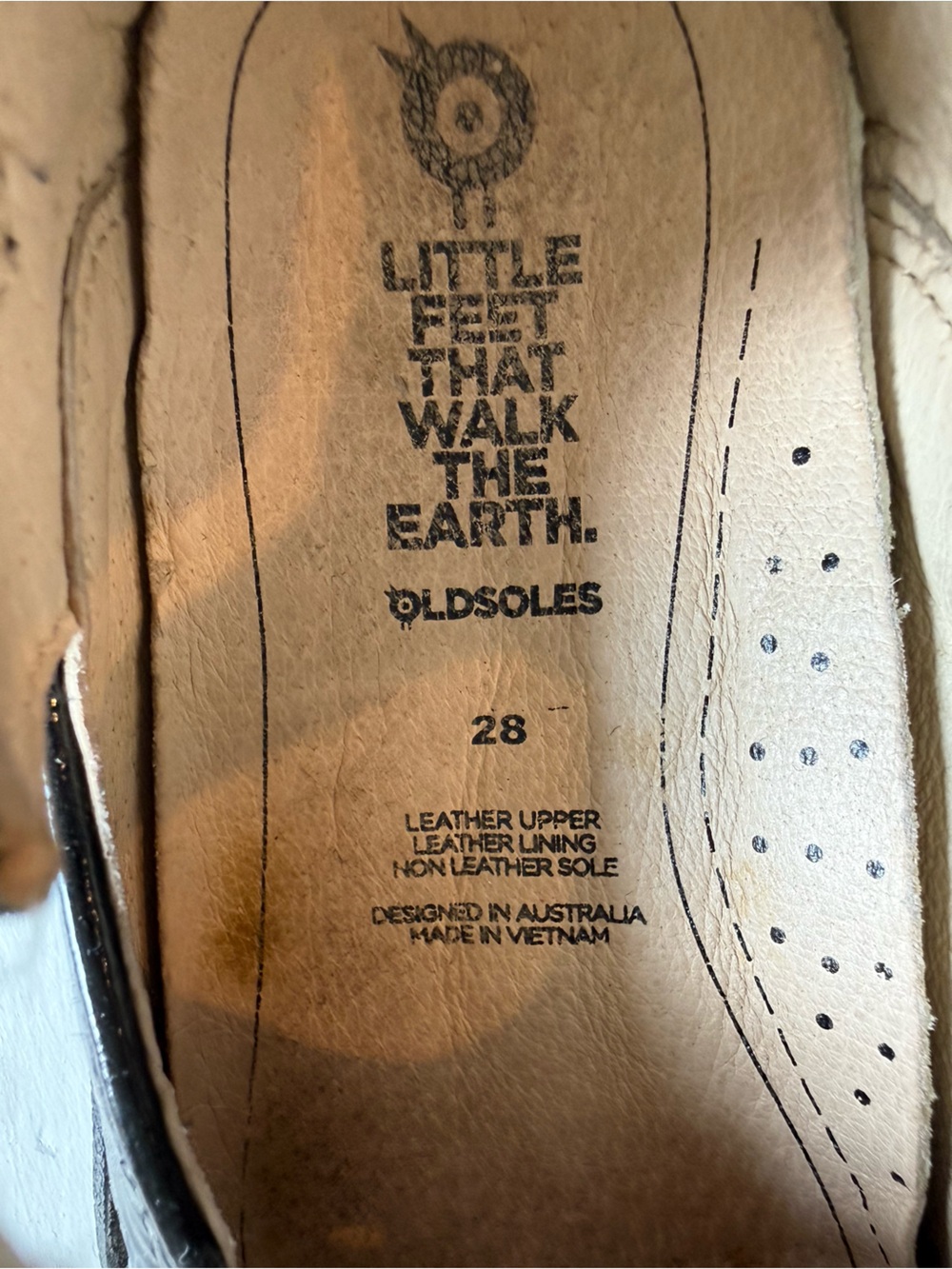 Old Soles Toddler Girl Black Patent‎ Maryjane Flats - Picture 6 of 7